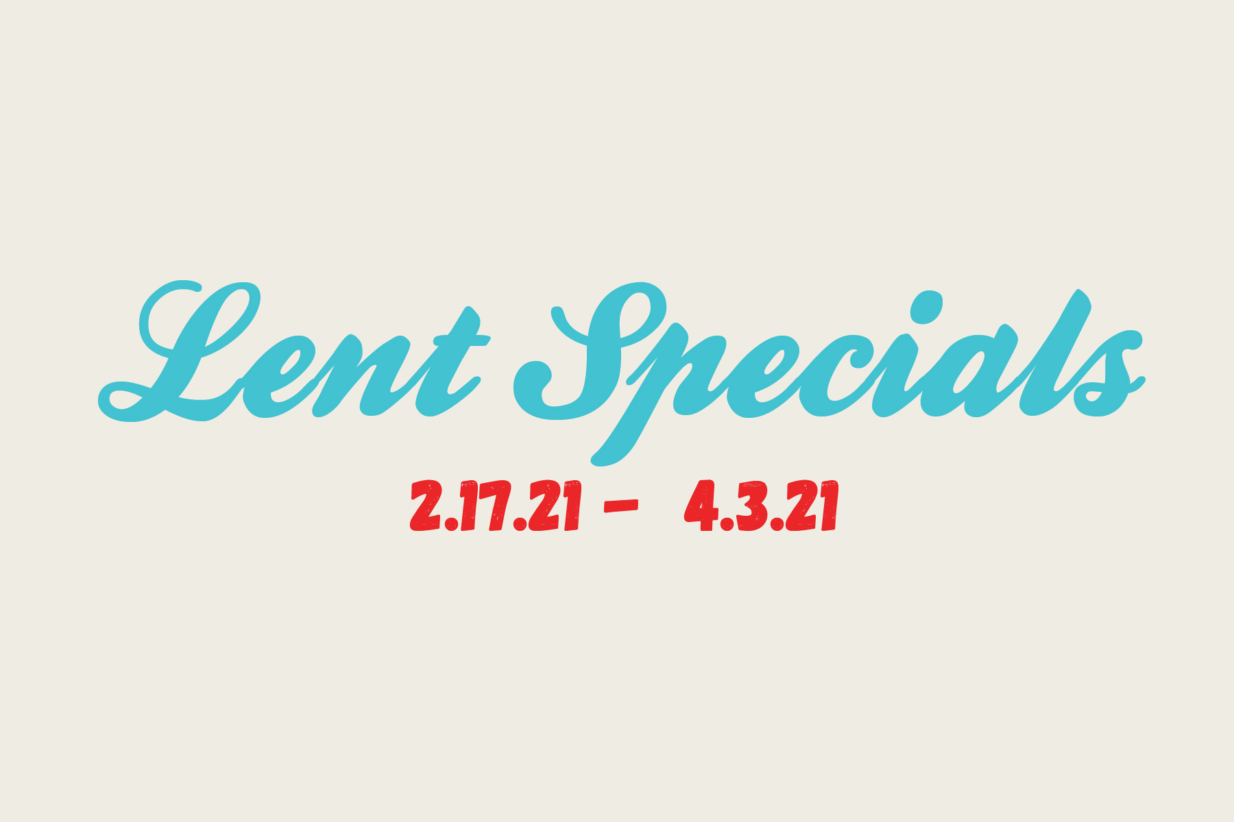 La Fogata Lent Specials 2021 La Fogata Lent Specials 2021